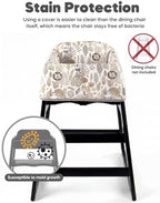 Mamatepe Baby High Chair Cover, Restaurant Seat Liner | Brown - Image 2
