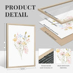 Nursery Wildflower Wall Art Girl Flower Canvas Wall Decor Floral Nursery Art - Image 2
