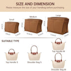 OPPOSHE Purse Organizer Insert for Longchamp Le Pliage, Premium Felt Long Champ - Image 2