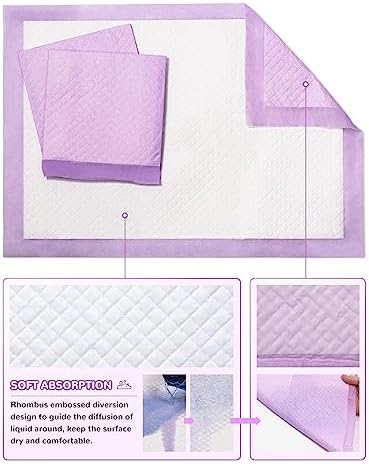 Baby Disposable Changing Pads 100 Pack Disposable Baby Underpads Ultra Soft - Image 3