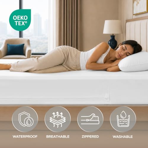 Bulk 10-Pack Hotel Twin Size Mattress Encasement 100% Waterproof - Image 3