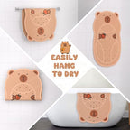 Baby Bath Mat for Kids Toddler 30"x18" Non Slip Bathtub Mat Brown - Image 7