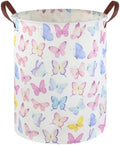 Butterfly Laundry Basket Girls Hamper, Baby Nursery Clothes Hamper, Foldable by FXOCSHE