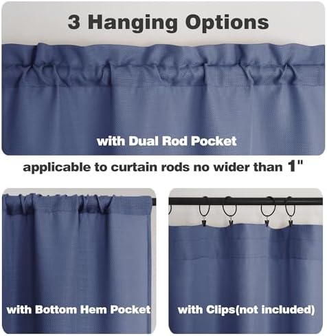 Chyhomenyc Blue Short Curtain Valance - Image 5