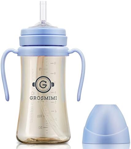 GROSMIMI Baby Straw Cup, Spill-Proof PPSU Sippy Cup by GROSMIMI