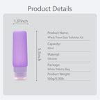 15 Pack Silicone Travel Bottles TSA Approved 3oz, Opal Shaped Leak Proof - Image 5