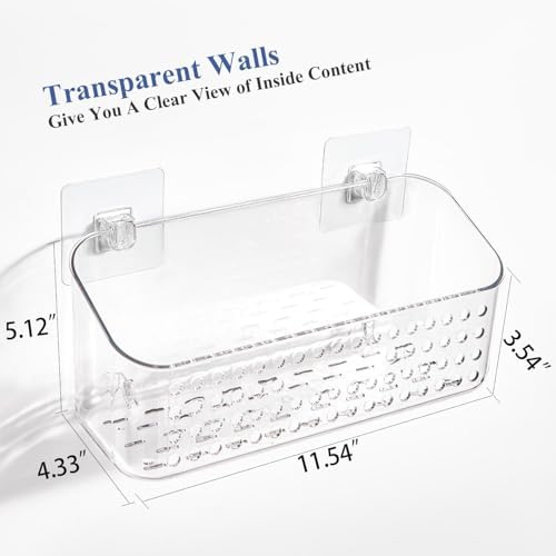 Bath Toy Storage 2 Pack, Large Bathtub Toy Holder Shower Caddy - Image 2