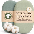 2-Pack GOTS 100% Organic Cotton Bassinet Sheets by Purityfromthefirstsleep