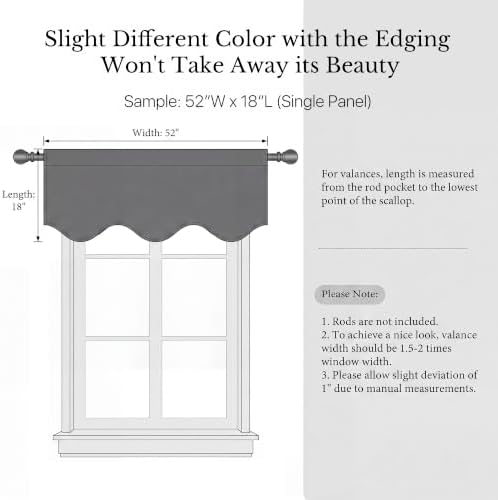 NICETOWN Valances for Bedroom - Image 7
