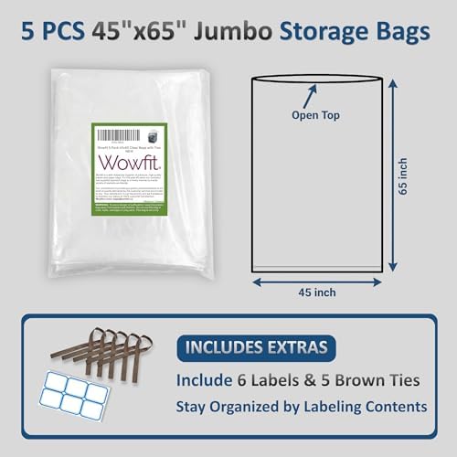 Wowfit Giant Large Plastic Bags - Image 2
