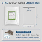 Wowfit Giant Large Plastic Bags - Image 2