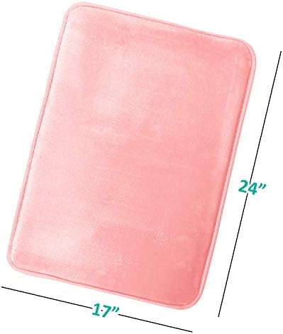 Clara Clark Bathroom Rugs, Velvet Memory Foam Bath Mat, Machine Washable Bath - Image 3