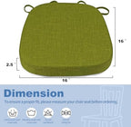 BUYUE Thickened 2.5" Dining Chair Cushions Set of 6, U-Shape High Density Foam - Image 3