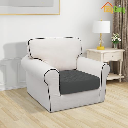 Easy-Going Waterproof Cushion Covers Set, Quilted Stretch 1-Piece Sofa Seat - Image 2