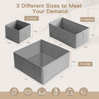 Criusia Drawer Organizer Clothes, 14 Pack Dresser Organizer - Image 3