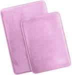 Clara Clark Bathroom Rug Set, 2 Piece Velvet Memory Foam Bath Mats - Image 4