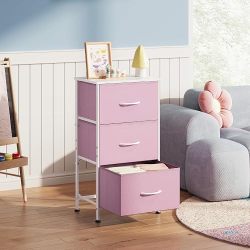 WLIVE Small Dresser Nightstand for Bedroom, 3 Drawers - Image 5