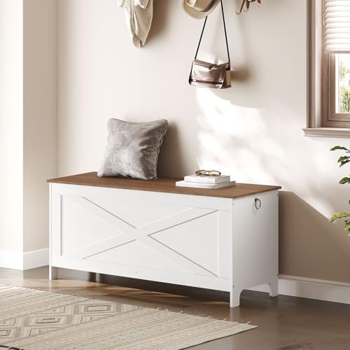 MAHANCRIS 39.4" Toy Chest, Sturdy Entryway Storage Chest - Image 3