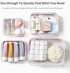 LETGO Small Clear Toiletry Bag, 4 Packs TSA Approved Water resistant Quart Size - Image 3