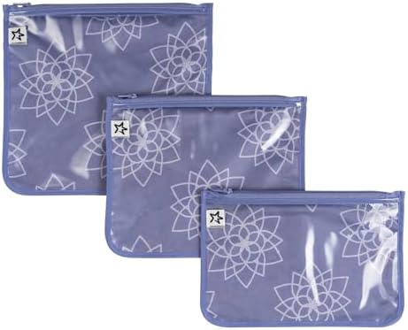 Tiny Twinkle Diaper Bag Organizing Pouches|3 Pack Mess-Proof Clear Front Travel by TinyTwinkle
