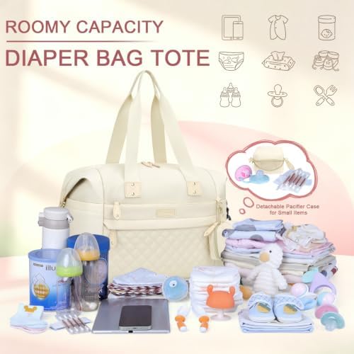 Pritent Diaper Bag Tote Waterproof Maternity Baby Bags - Image 3