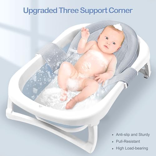 Colorlife Baby Bath Seat Support Net Infant Bathing Seat Support Mat, - Image 3