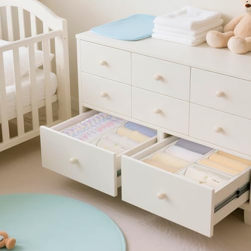 Criusia Drawer Organizer Clothes, 10 Pack Dresser Organizer - Image 4