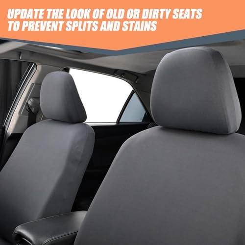2 PCS Car Seat Headrest Cover, Reusable Flexible Headrest Protector, Universal - Image 4