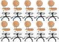 Drafting Chair with Back Support, Tall Desk Rolling Stool by Nusetx