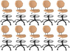 Drafting Chair with Back Support, Tall Desk Rolling Stool by Nusetx
