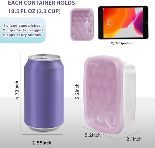 Tanjiae 3-Pack Stainless Steel Snack Containers - Image 4