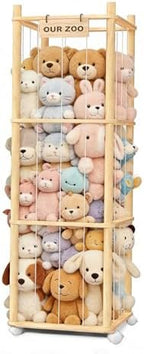 Stuffed Animal Storage, Wood Stuffed Animal Zoo Storage by Unknown