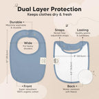 KeaBabies 8-Pack Organic Baby Bibs - Image 3