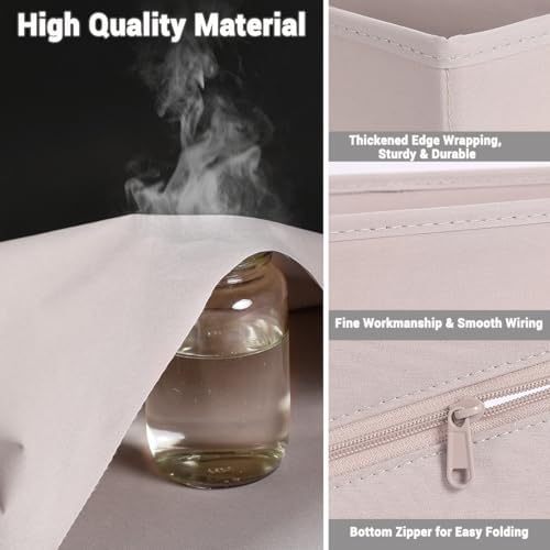 MURRI&MURRDI 6-Pack Foldable Fabric Sock Drawer Organizer, Small Dresser Drawer - Image 3