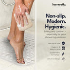 homerella Square Shower Mat Non Slip Anti Mold 21x21 Anti Slip Shower Mat - Image 2