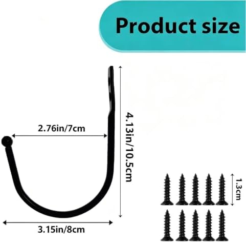 4 Pcs Curtain Tie Backs, Metal Curtain Holdbacks - Image 2