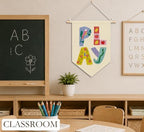 KDHTY Kids Playroom Canvas Hanging Pennant Flag Banner, Kids Room Decor - Image 3