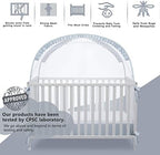 L RUNNZER Baby Crib Tent, Pop Up Crib Net to Keep Baby in - Image 2