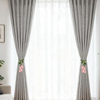2 Pack Boho Handmade Flower Curtain Tiebacks Curtain Holdbacks - Image 2