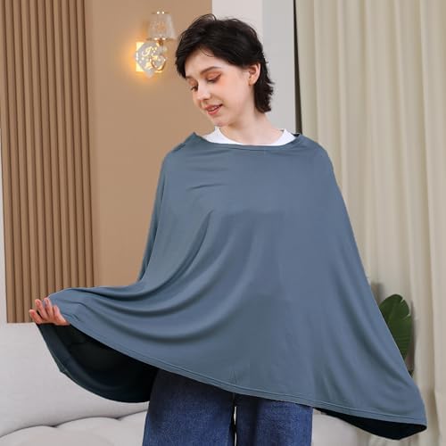 Seejoy Nursing Cover for Breastfeeding, 360°Full Coverage Nursing Poncho - Image 2