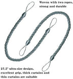 BEL AVENIR 2 Pack Curtain Tiebacks Ropes Tie-Backs, Handmade Holdbacks - Image 3