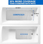 ZHICHENG Bath Tub and Shower Mats, Non-Slip 39 x 16 Inch Extra Long Bath Mat - Image 6