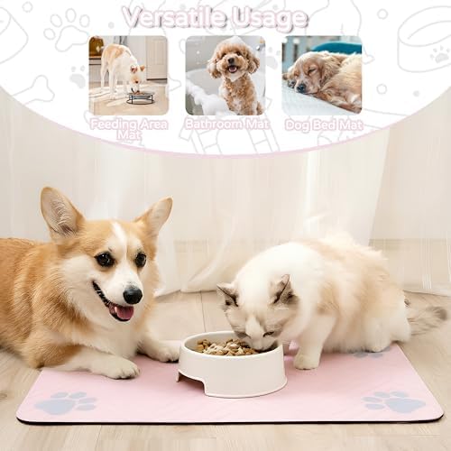 Dog Cat Food Mat, Absorbent Pet Feeding Mat - Image 6