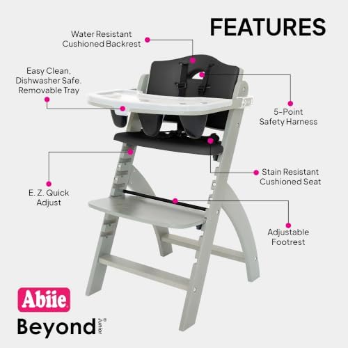Abiie Beyond Junior Convertible Wooden High Chair - Image 2