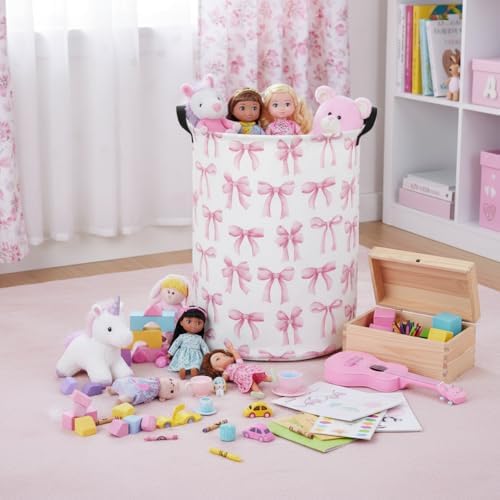 Baby Laundry Basket Kids Hamper Toy Storage Bin - Image 5