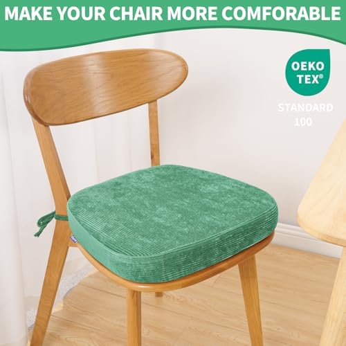 2.5" Thick Chair Cushions for Dining Chair, Corduroy Foam Kitchen Chair Pads - Image 7