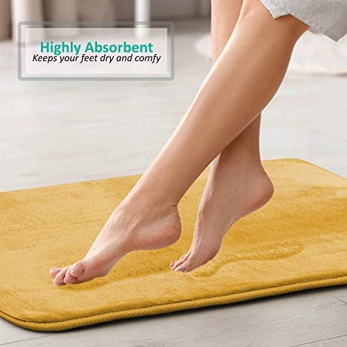 Clara Clark 2 Piece Bathroom Rugs, Velvet Memory Foam Bath Mat Set, Non-Slip - Image 7