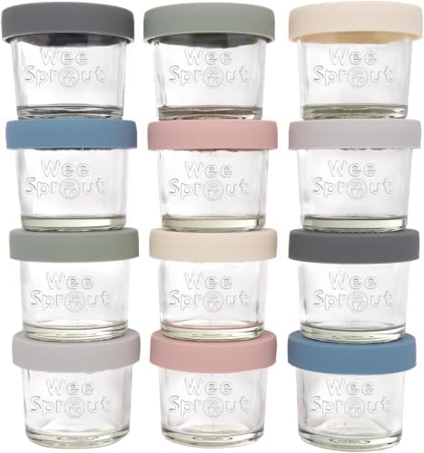 WeeSprout Glass Baby Food Storage Jars by WeeSprout