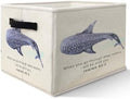 Ocean Whale Shark Christian Storage Bins Basket, Coastal Isaiah 43:2 Bible by Likjadjustfollowme