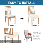 Smiry Waterproof Seat Covers for Dining Room Chairs - Image 5